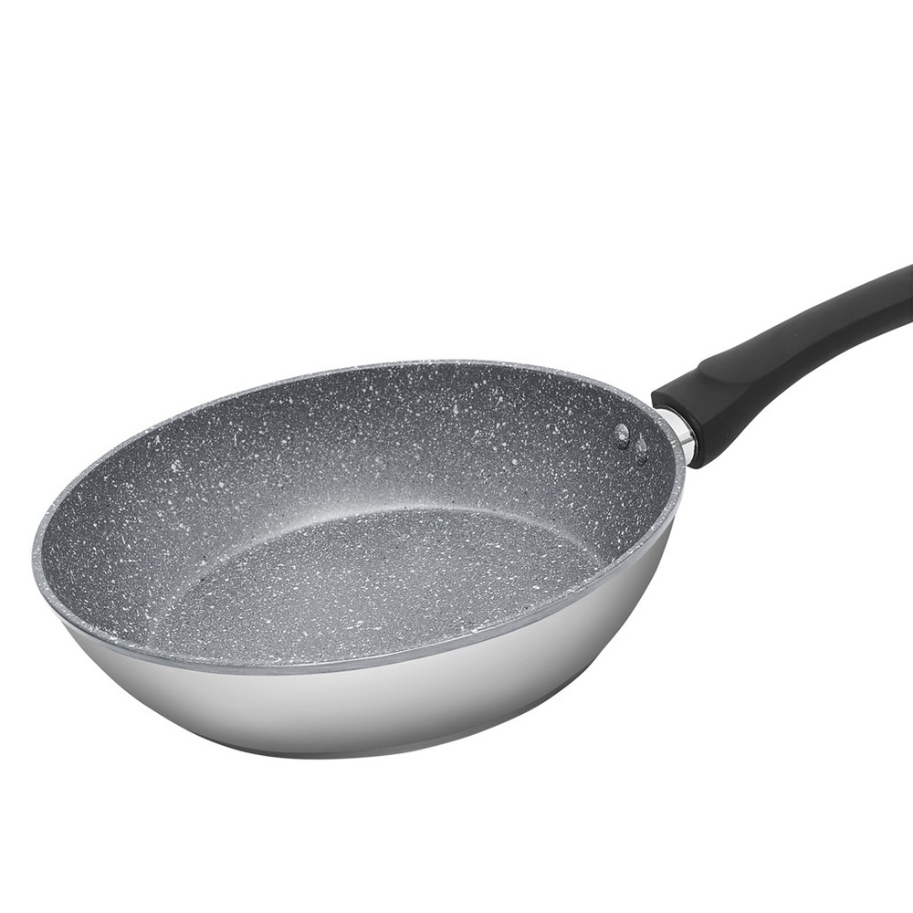 Chảo từ sâu lòng chống dính tráng gương vân đá GreenCook GCP04-26IH size 26cm / GCP04-28IH size 28cm