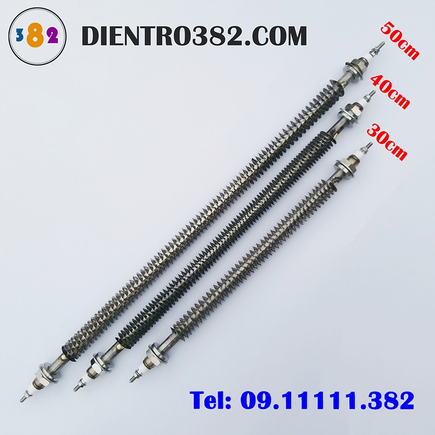 Điện Trở Sấy Khô Thẳng Chữ i Thanh Nhiệt Cánh Tản Đốt Nóng điện áp 220v