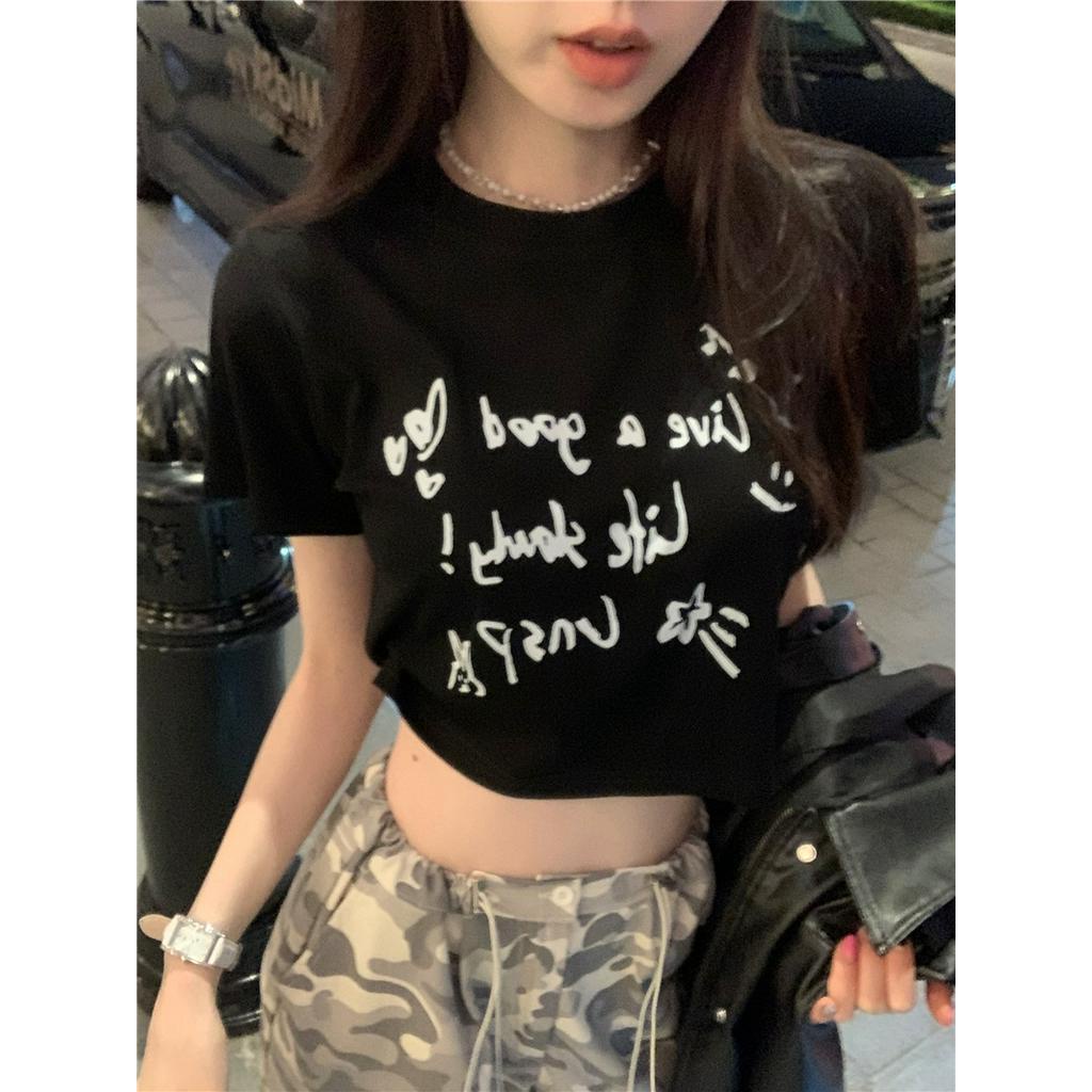 Áo Thun Crop Top Lưng Cao Dáng Ôm Thời Trang Mùa Hè 62957 Cho Nữ