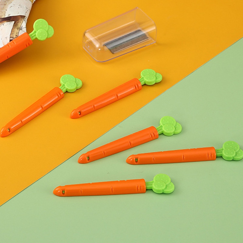 Set 5 kẹp túi đựng đồ thiết kế củ cà rốt dễ thương