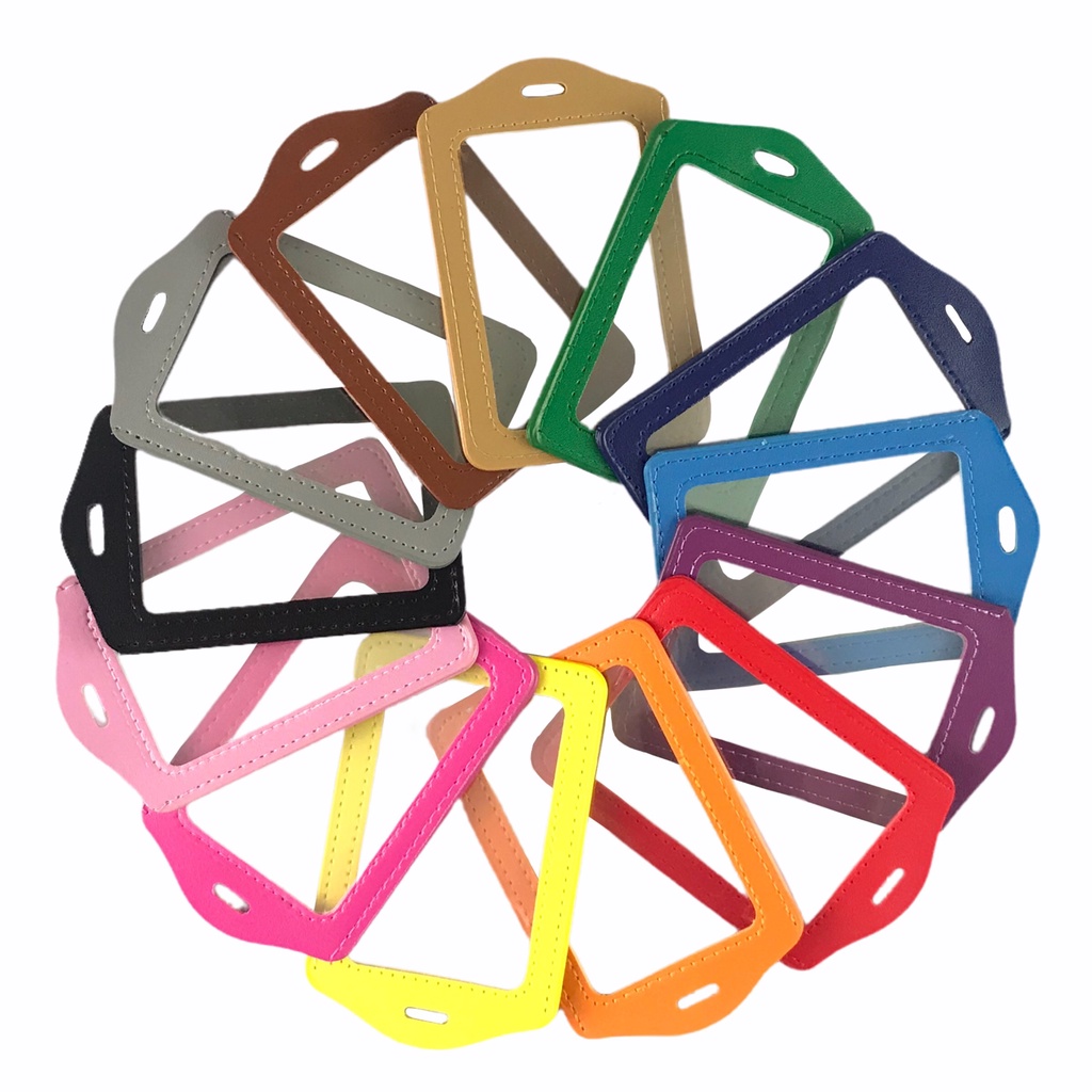 Bảng tên da 5.5x8.5cm 2 mặt kiếng đứng