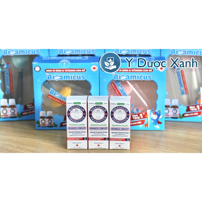 Phòng Khám, Nhà Thuốc - BIOAMICUS COMPLETE 10ml, Men vi sinh lợi khuẩn cho bé, trẻ sơ sinh - Y Dược Xanh