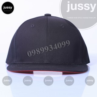 Nón Lưỡi Trai Snapback Trơn Đen Két ĐỎ Cá Tính