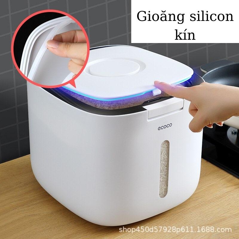 Thùng đựng gạo và ngũ cốc thông minh chống ẩm mốc côn trùng tiện dụng dung tích 10 lít