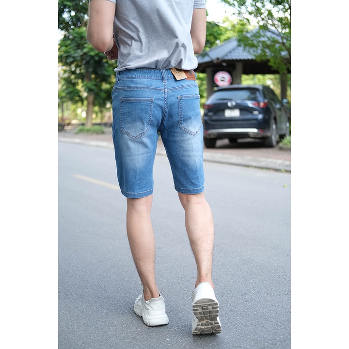 Quần Short Jean Nam H90 Chất Bò Giấy Co Giãn Mỏng Nhẹ, Thoáng Khí J013