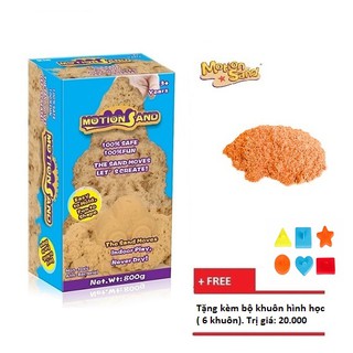 Hộp đồ chơi cát động lực Motion Sand MS-800G - Tặng kèm 6 khuôn nhựa chơi cát