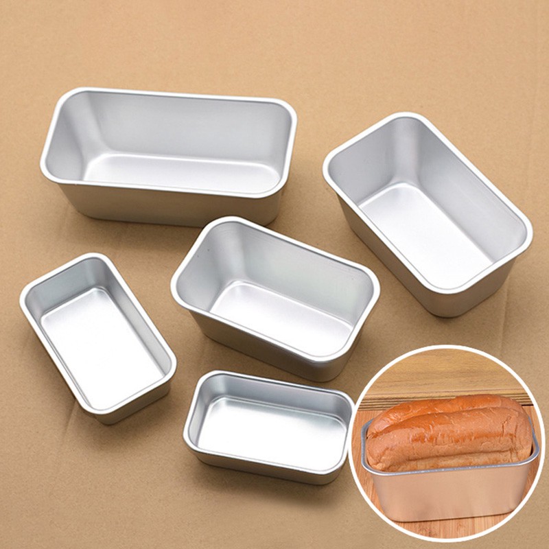 Khay nướng bánh mì/phô mai hình chữ nhật bằng nhôm tiện dụng