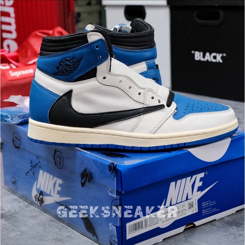 [GeekSneaker] Hot Deal - Giày Jordan 1 High x Travis Scott x Fragment (Cao Cổ)
