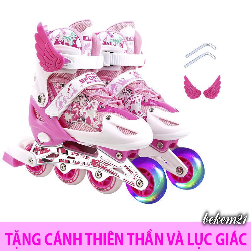 Rẻ Nhất Thị Trường Giày Trượt Patin Phát Sáng Sport Trẻ Em - Batin Người Lớn QF Thế Hệ Mới