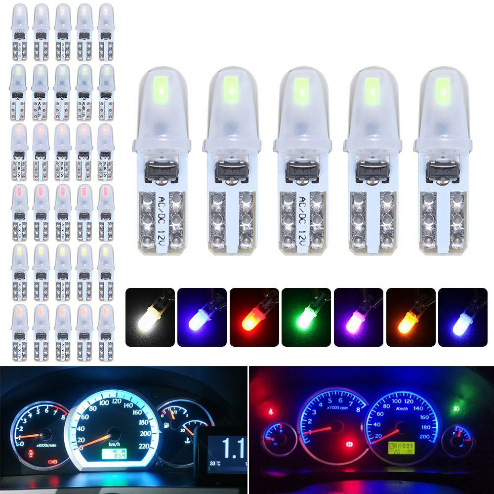 MAYSHOW Bộ 5 ĐèN LED ChiếU SáNg T5 3014 2SMD Cho Xe Hơi