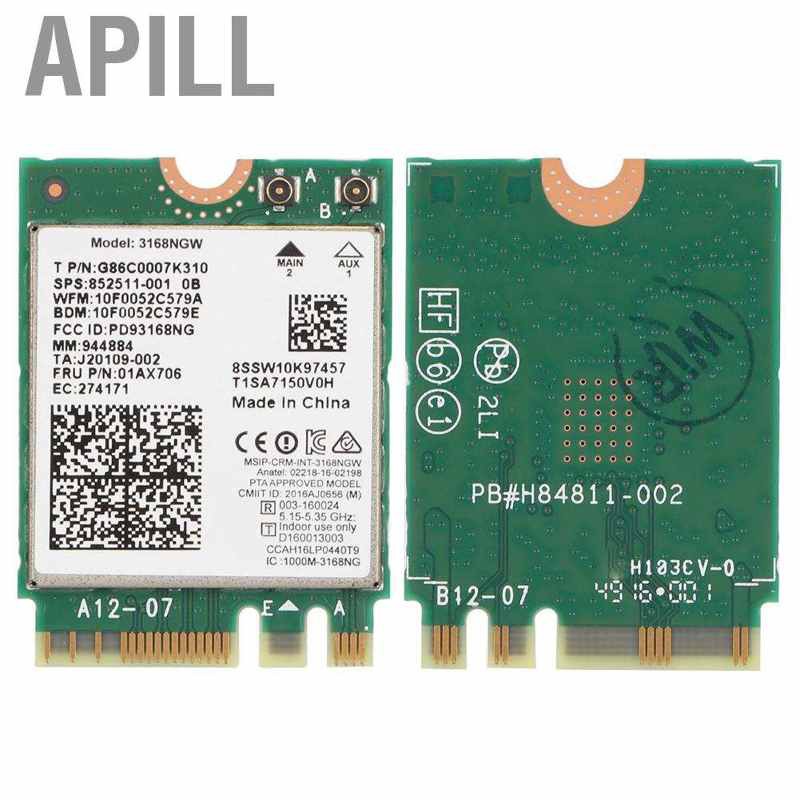 Card Mạng Apill Cho Intel 3168ngw 433mbps Bt4.2 Ngff M.2 Mới | BigBuy360 - bigbuy360.vn