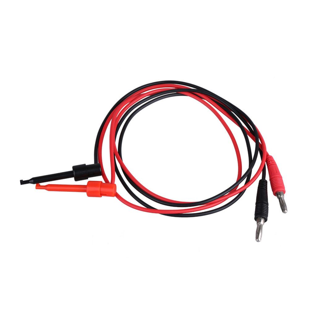 AUGUSTINA Universal For Multimeter Tester Connector Cable Leads Cable Clip Banana Plug Digital Multimeter Test Hook Lead Cable Probe/Multicolor
