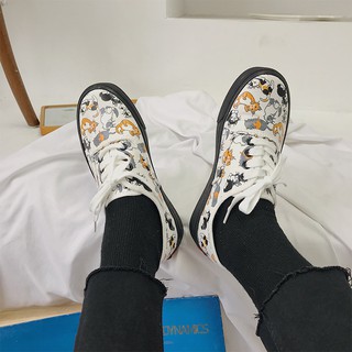 Giày in hình boss mèo cute hột me