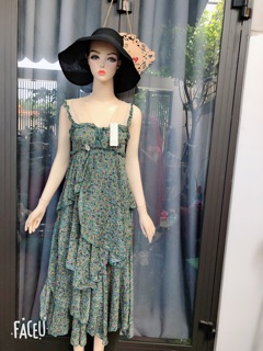 Đầm voan maxi tầng kiểu lạ