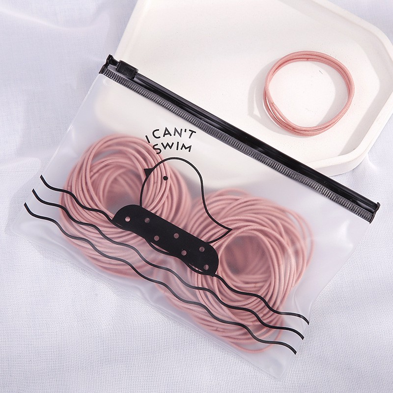 Set 100 Chun Dây Buộc Tóc Hàn Quốc Đủ Màu Đa Năng PK28