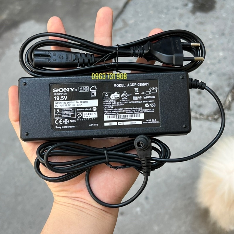 Cục nguồn tivi sony 19.5V 4.35A bản gốc bảo hành 12 tháng
