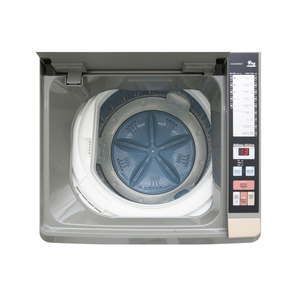 Máy Giặt Cửa Trên Inverter Aqua AQW-DK90CT-S 9kg 2019 (SHOP CHỈ BÁN HÀNG TRONG TP HỒ CHÍ MINH)