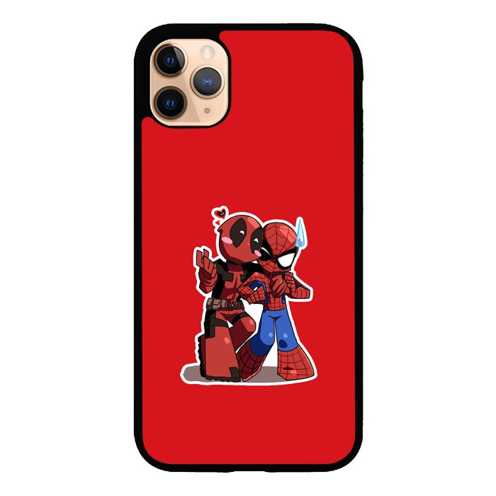Ốp Điện Thoại Họa Tiết Deadpool / Spiderman Chibi Yd0147 Cho Iphone X