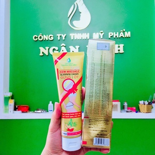 (Mẫu MỚI) Kem Massage Tan Mỡ Ngân Bình + Tặng Thước Dây Đo _Hộp 150gr_ Kem tươi chiết xuất gừng ớt Gia truyền Chính Hãng