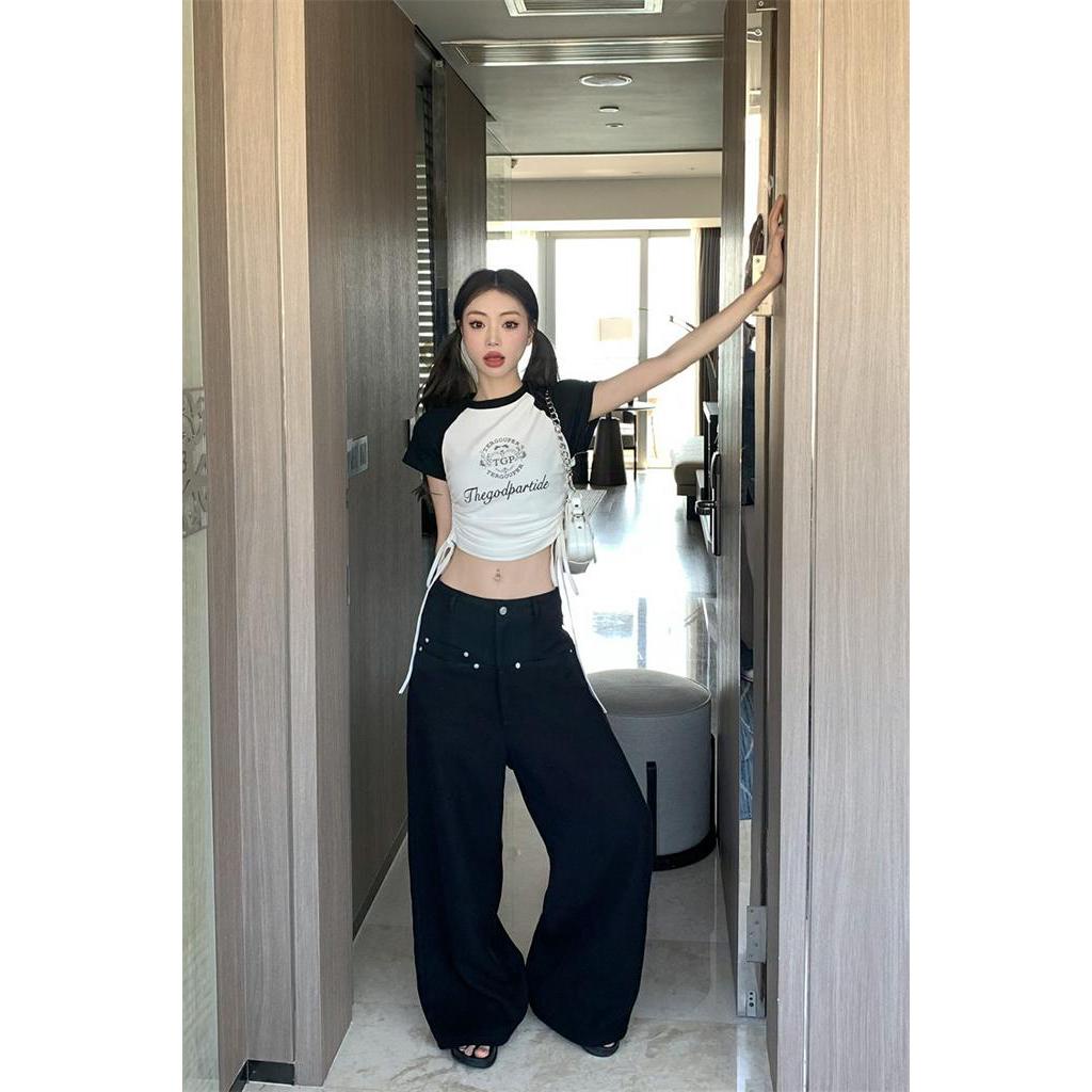 Áo Thun Dây RúT MàU SắC Tương PhảN 61430