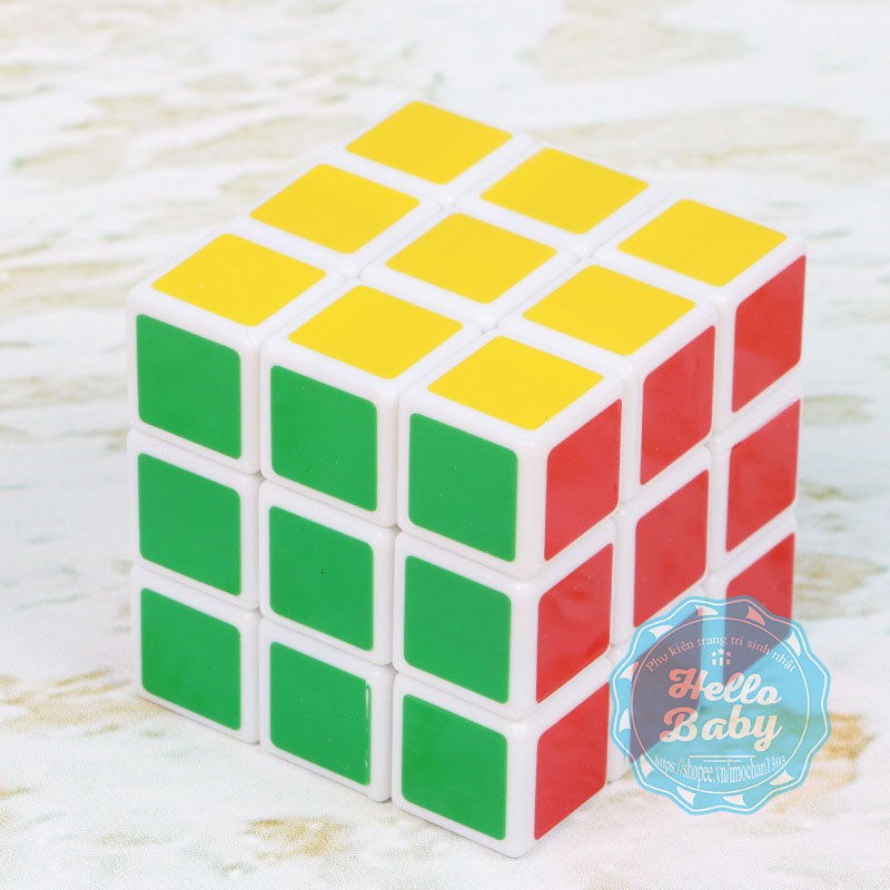 Rubik 3x3x3 tặng kèm móc khóa mini