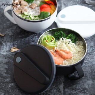 Bát Ăn Mì Bằng Thép Không Gỉ Có Nắp Đậy