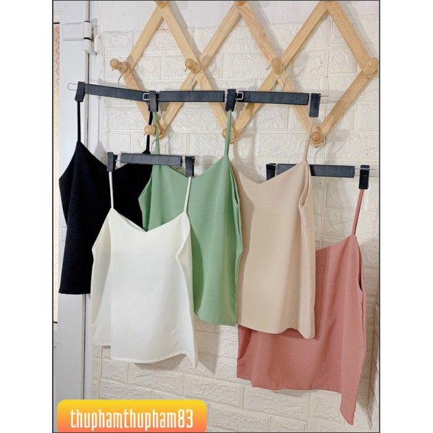 hot-Áo Hai Dây phi lụa siêu mát chất liệu vải cao cấp phong cách trẻ trung(ẢNH THẬT)