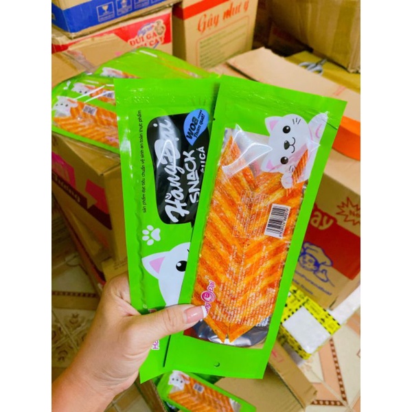 Snack Mèo Yêu Cá Hằng Đại Đồ Ăn Vặt Cay Ngon Giá Rẻ Cho Mọi Người
