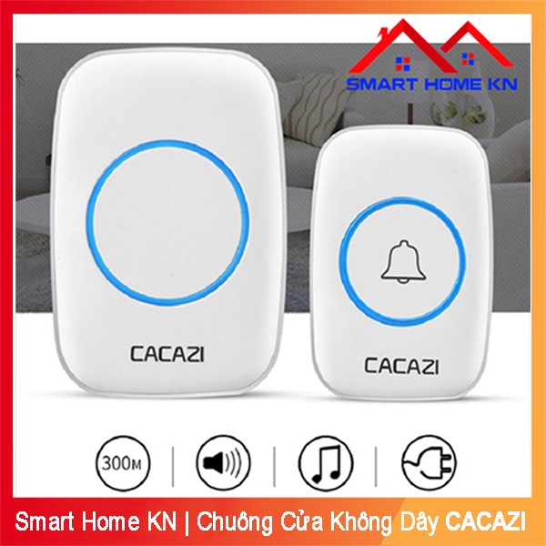 Chuông cửa không dây báo khách thông minh chống bụi chống nước Cacazi - Smart Home KN