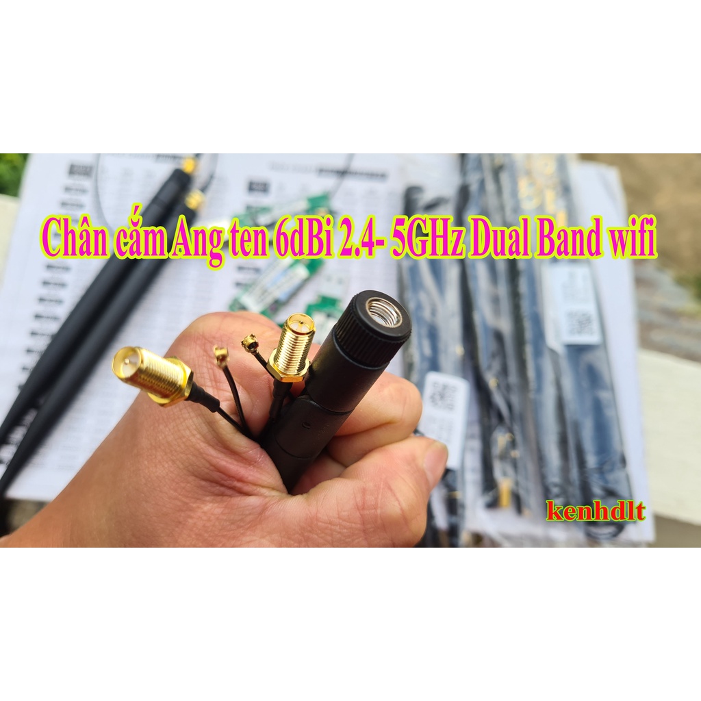 USB thu Wifi 802.11n AC  2 anten dài bắt được sóng 5GHz mạnh tốc độ 1 gigabit siêu mạnh