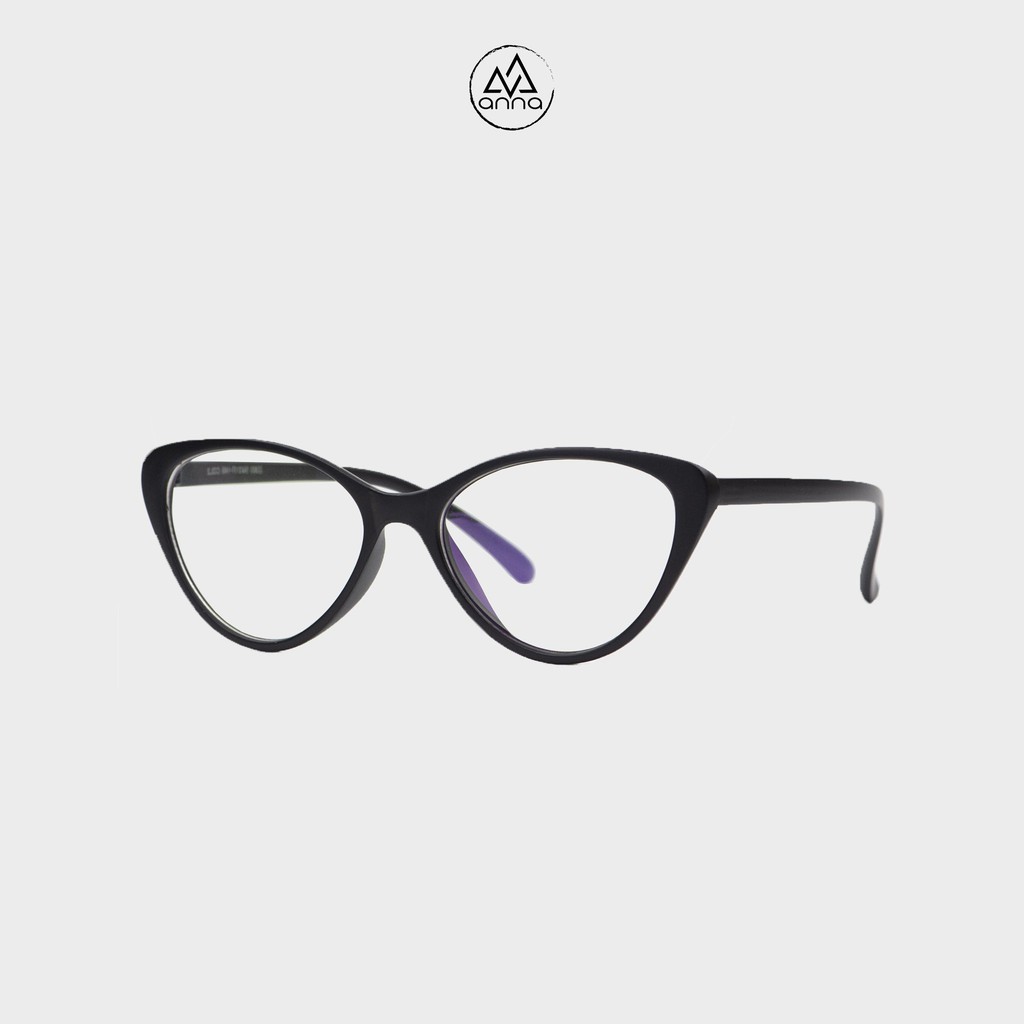 Gọng kính mắt thời trang nam nữ ANNA dáng mắt mèo cá tính chất liệu nhựa dẻo 200HQ039 | BigBuy360 - bigbuy360.vn