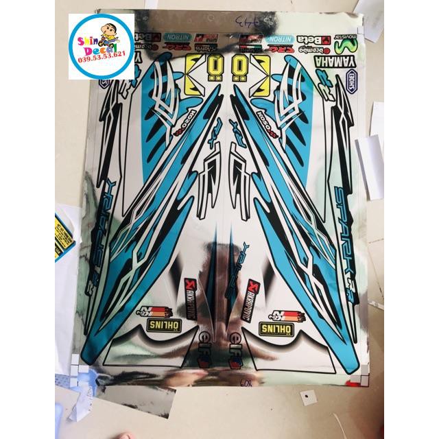 Tem rời ex 2006 xanh đen chất liệu Crom cao cấp loại 1 ko bay màu