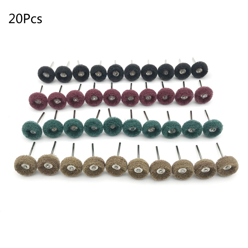 Set 20 Bánh Xe Đánh Bóng Có Trục 3mm