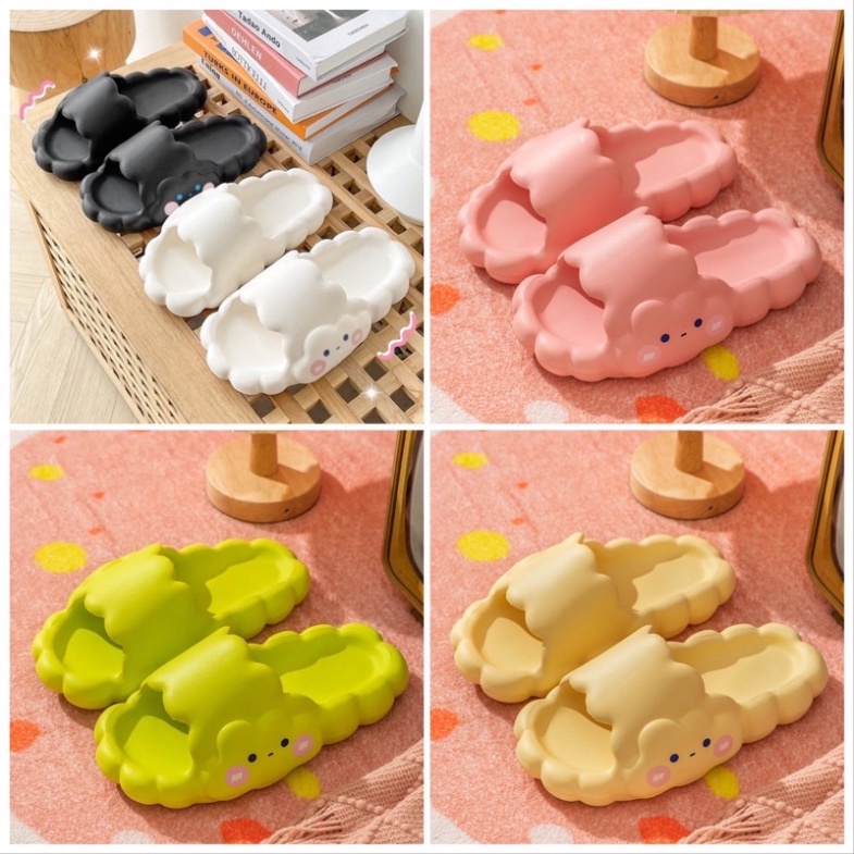 Dép nữ hình đám mâyFREESHIPDép bánh mì đế 3 phân phong cách kiểu dáng kute (tuyển sỉ).