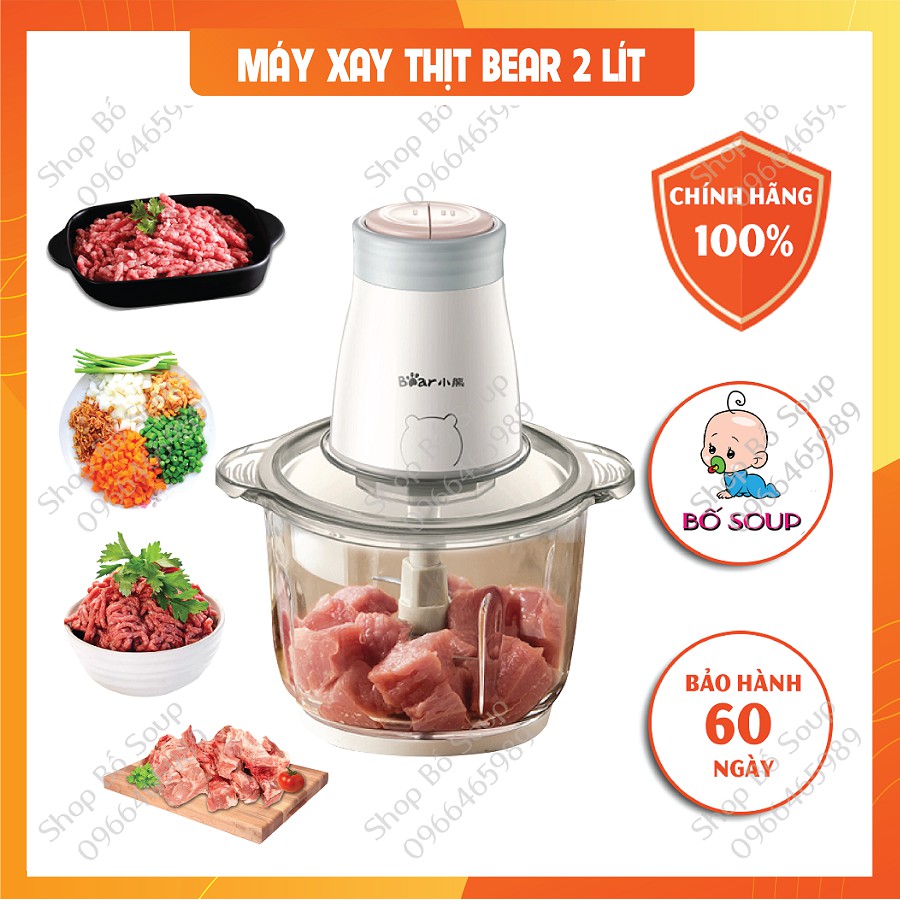 Máy Xay Thịt Đa Năng Bear 2L Shop Bố Soup