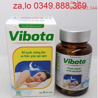 Bổ huyết Vibota - Dưỡng tâm, an thần, ngủ ngon sâu giấc lọ 30 viên