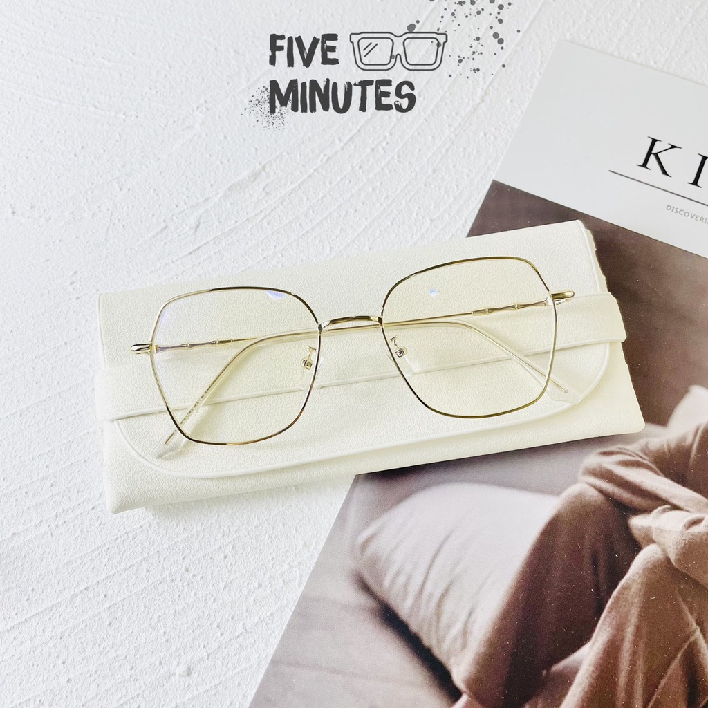 [ Fiveminutes eyewear ] [ GỌNG VINTAGE ] KIM LOẠI MẢNH DÁNG VUÔNG DỄ ĐEO SIZE TO