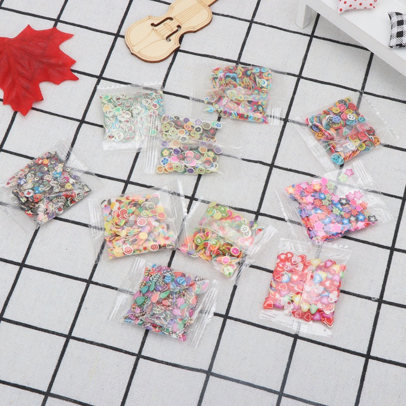 Slime Trái Cây Mềm Mại Dùng Trang Trí Móng Tay DIY Cho Bé