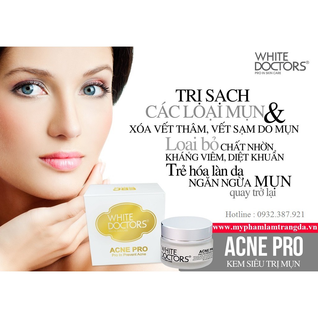 Kem loại bỏ mụn thâm, sẹo mụn White Doctors Acne pro