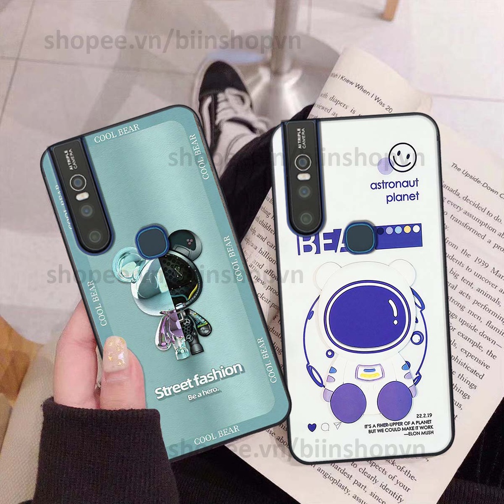Ốp Vivo V15 / V15 Pro hình gấu bear brick đẹp độc lạ, thời trang, cá tính