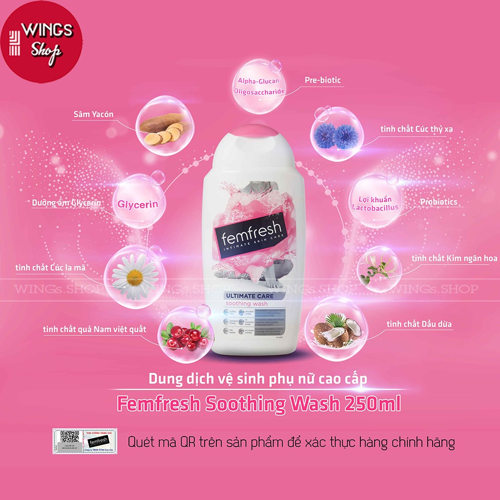 Dung dịch vệ sinh phụ nữ Femfresh Daily Intimate Wash 250ml