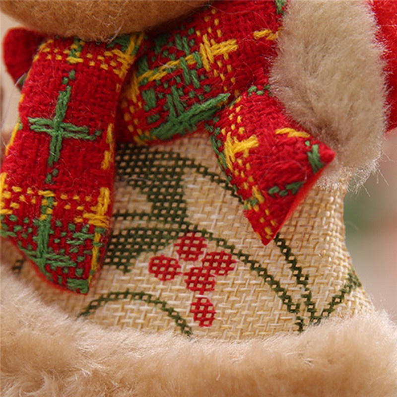 Búp bê treo trang trí cây thông Giáng Sinh hình ông già Noel người tuyết