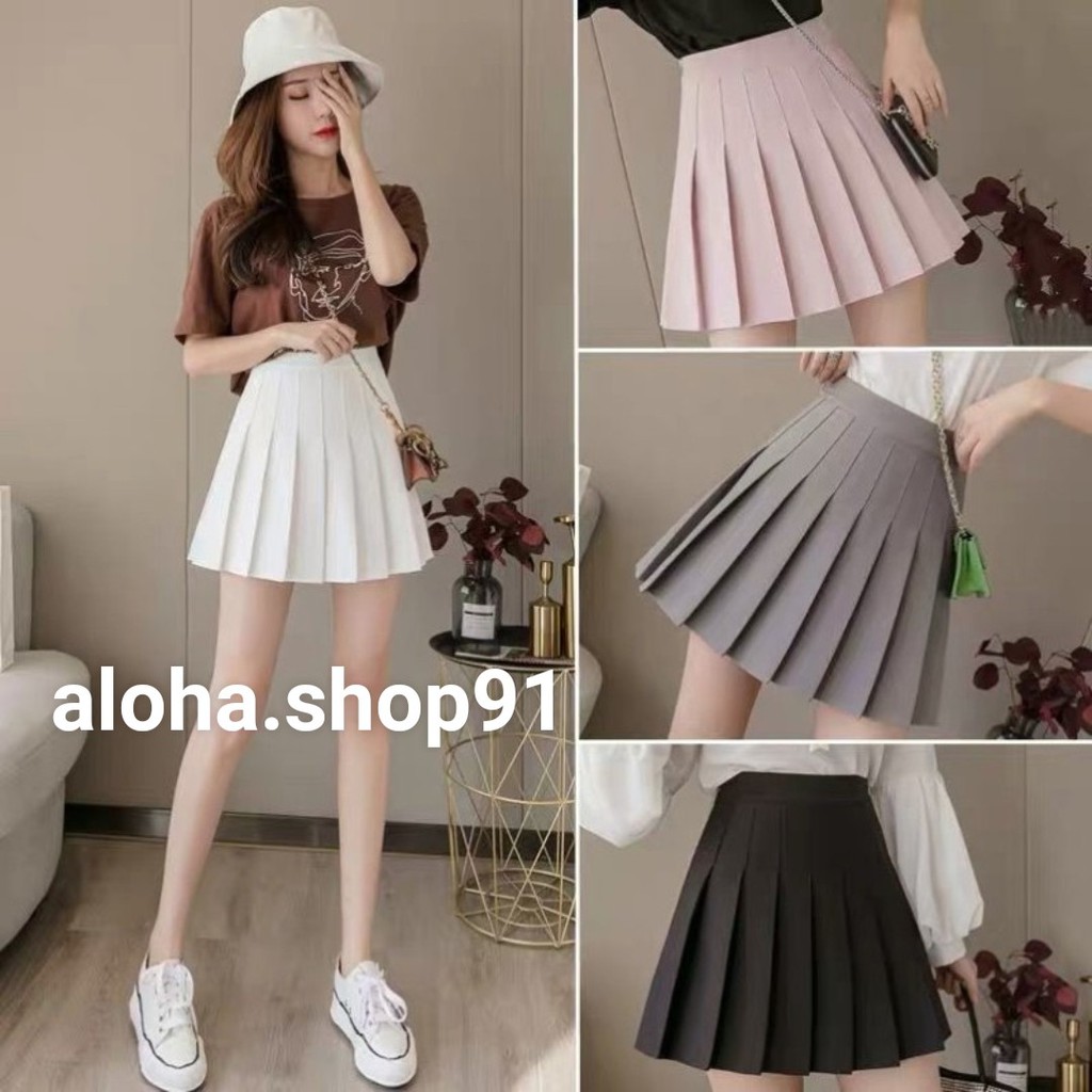Chân váy xếp ly Tennis dáng ngắn đẹp nhất - chân váy xòe aloha.shop91 (có ảnh thật cực đẹp)
