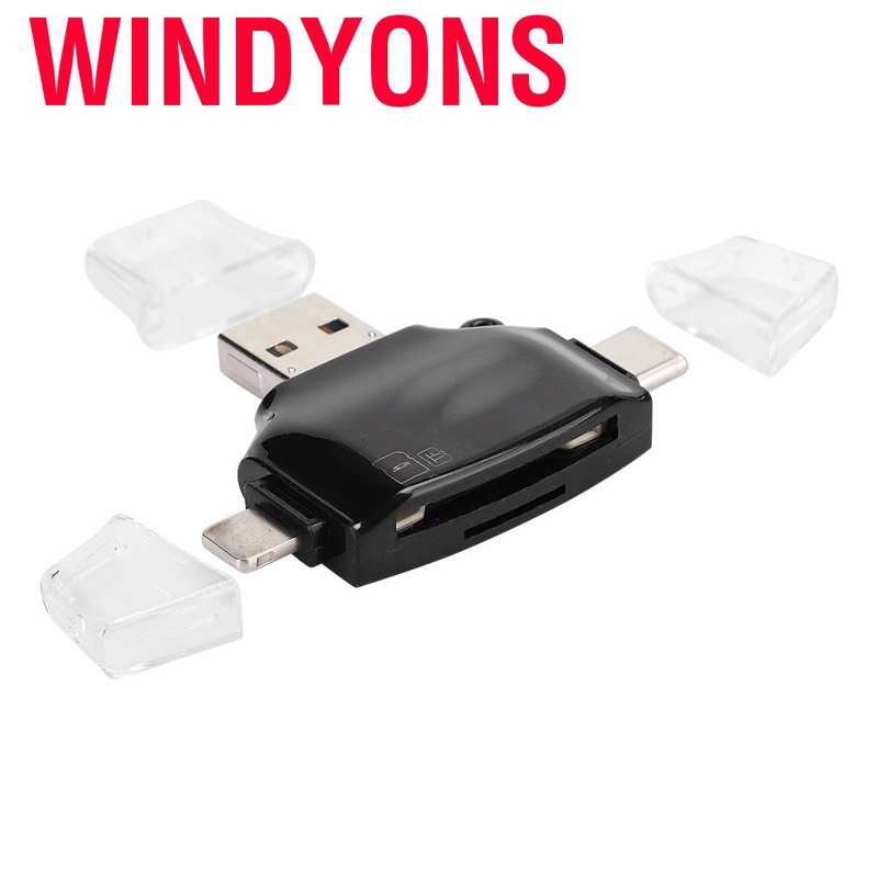 Đầu Đọc Thẻ Nhớ Otg Windyons Usb-c / Micro Usb / Usb - A Dành Cho Linux2.4.x