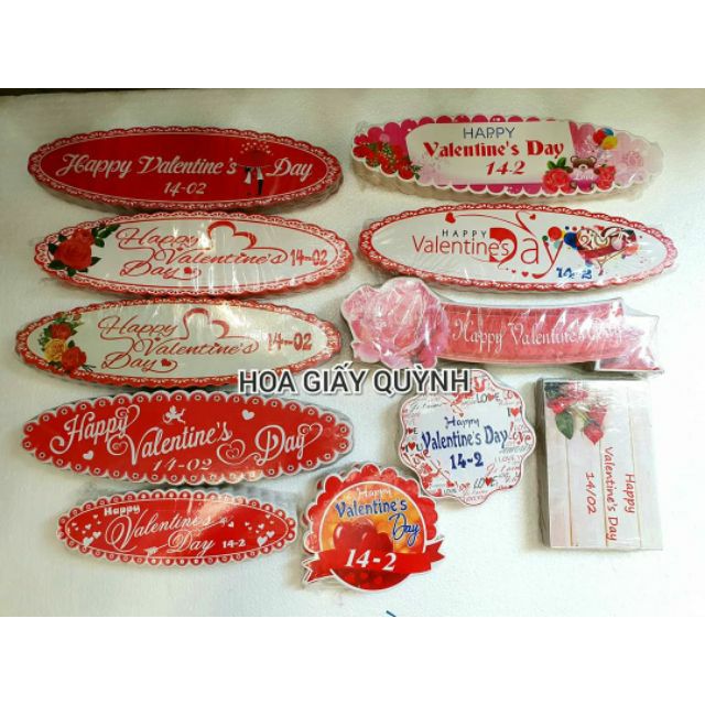Chữ  chúc mừng valentine 14/2