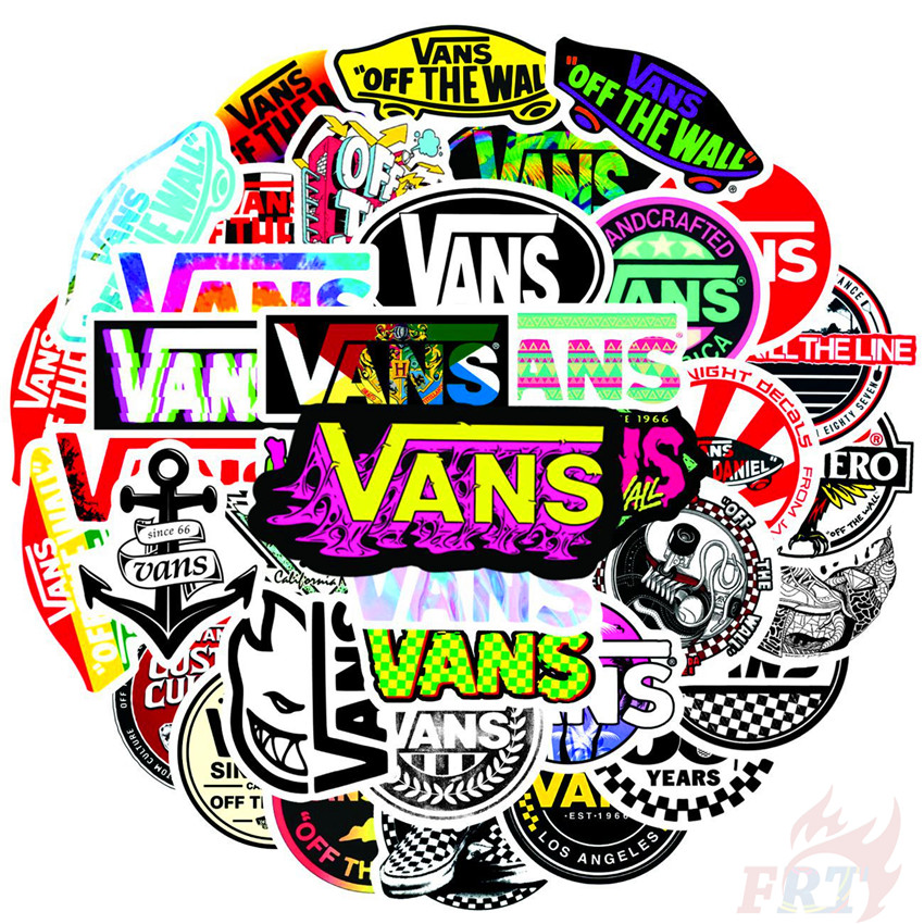 ❉ Vans - Series 03 HipHop Fashion Brand Logo Stickers ❉ 50Pcs/Set Fans Collection Harajuku DIY Fashion Luggage Laptop Skateboard Doodle Decals Stickers