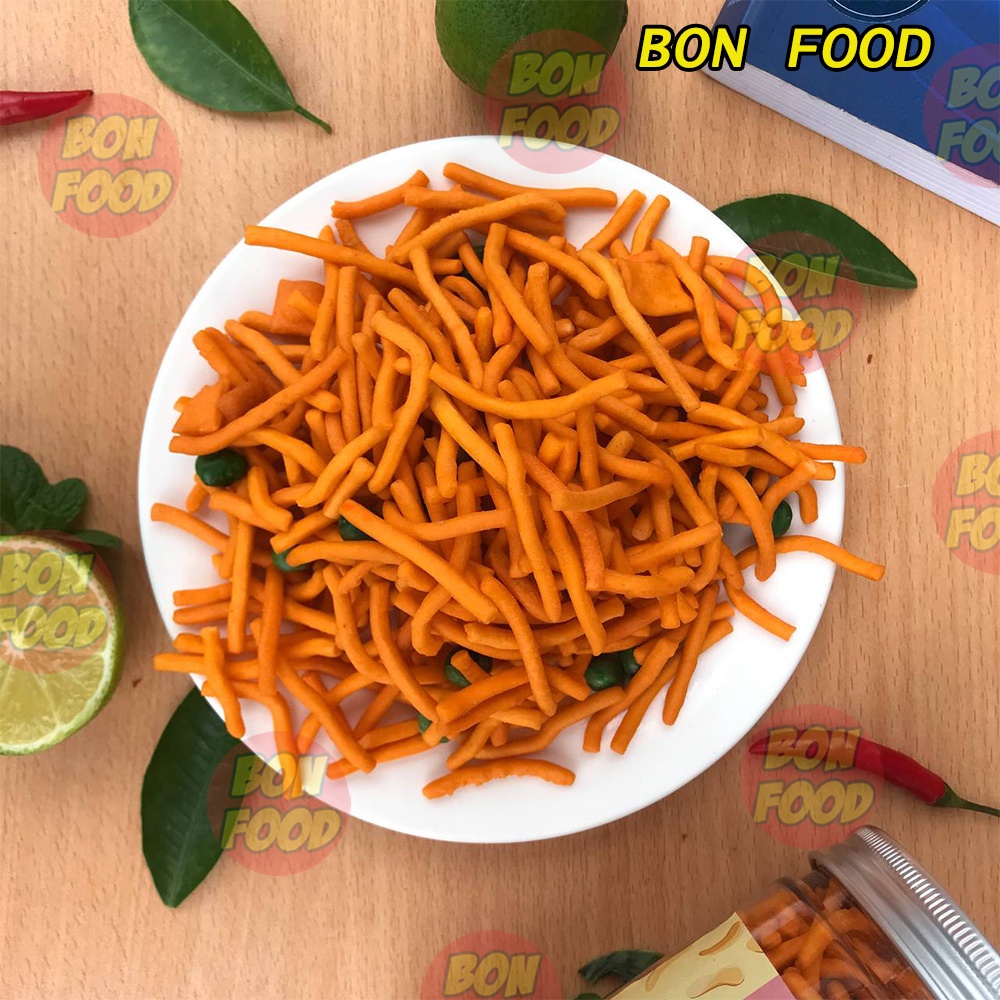 Bim bim tăm cay đậu hà lan ngon ngon, bim bim tăm cay thái lan ăn vặt tuổi thơ