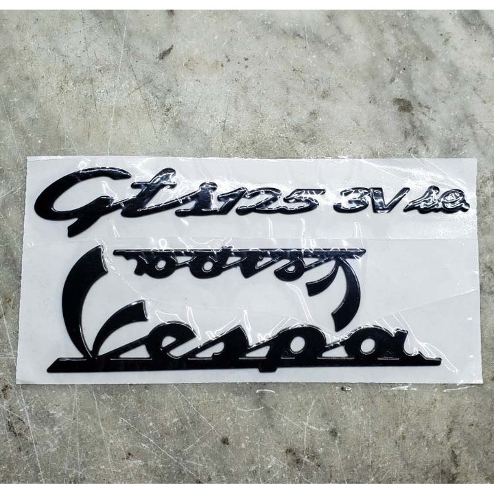 TEM XE VESPA GTS 125 3V ie MÀU ĐEN