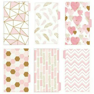 Set 5 tab phân trang cho sổ planner bìa còng
