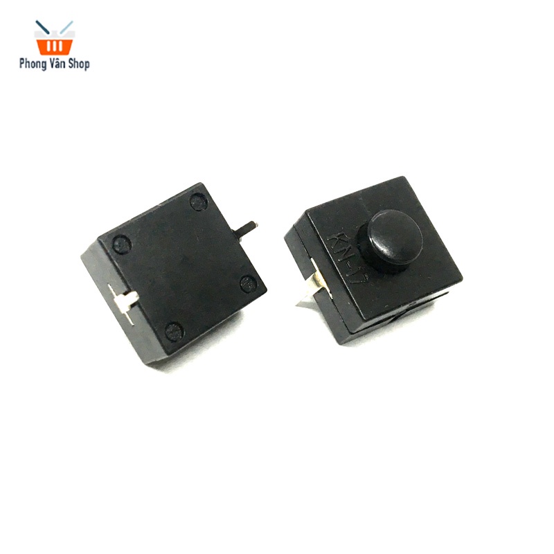 5 Công tắc đèn pin - đen - 2 chân - ON-OFF